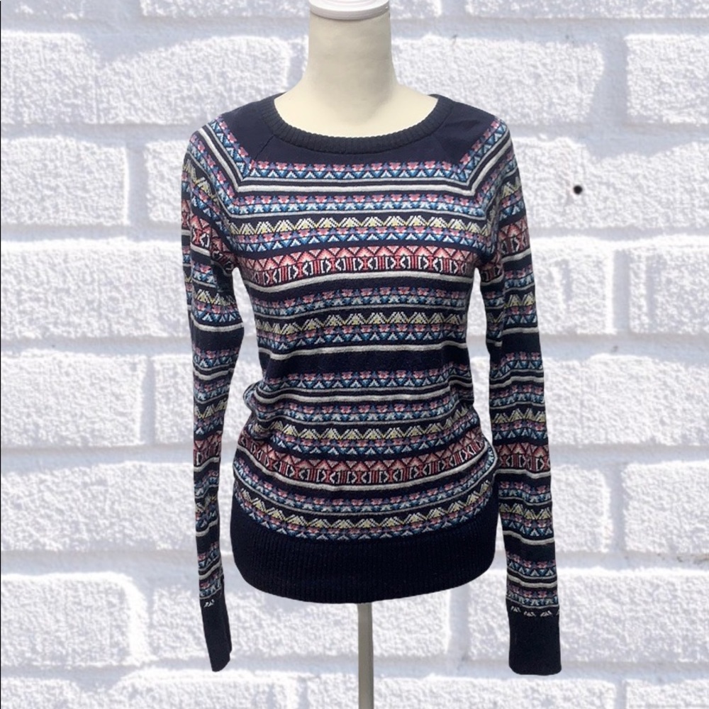 Merona Print Sweater Size Small
